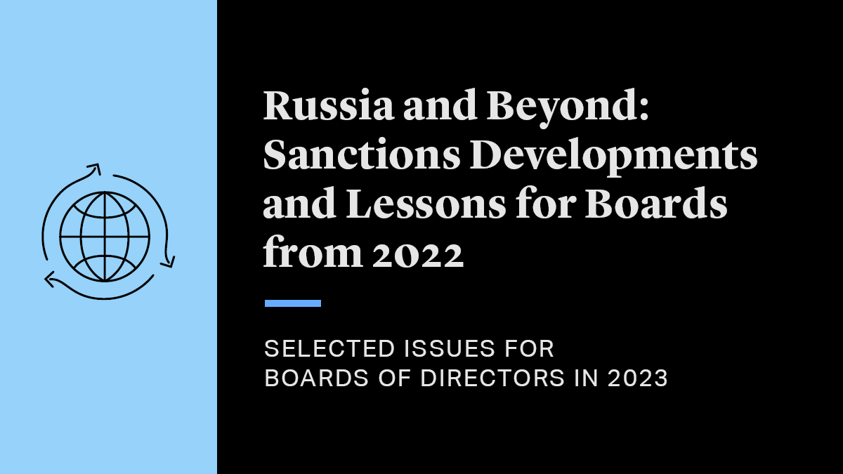 US Advisory on Russian Sanctions Evasion